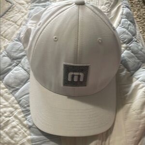 White M-Logo Men's Cap